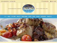 Tablet Screenshot of paulinescafe.com